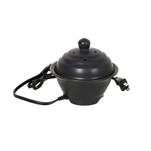 Hosley's 5" High, Black Electric Liquid Potpourri Pot Ceramic Warmer - 110 Volts
