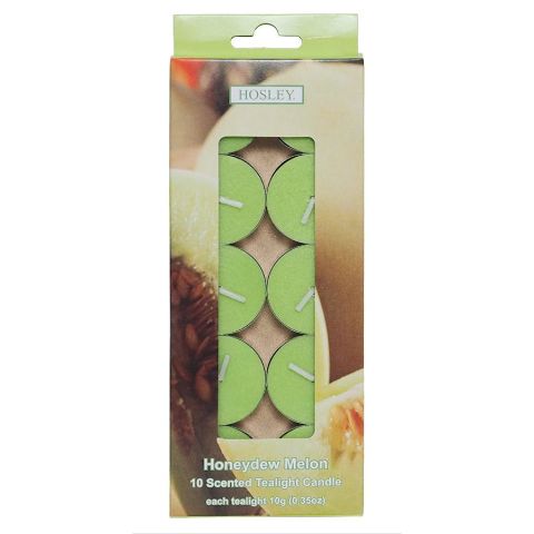 Hosley 120 Pack of Honeydew Melon Pressed Scented Tealight Candles