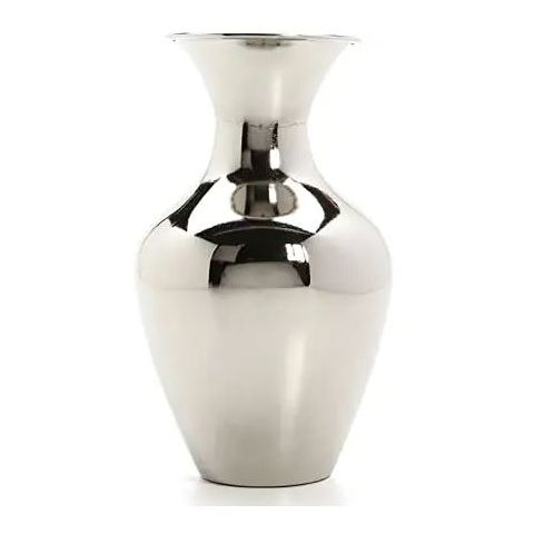 Hosley Silver Metal Vase