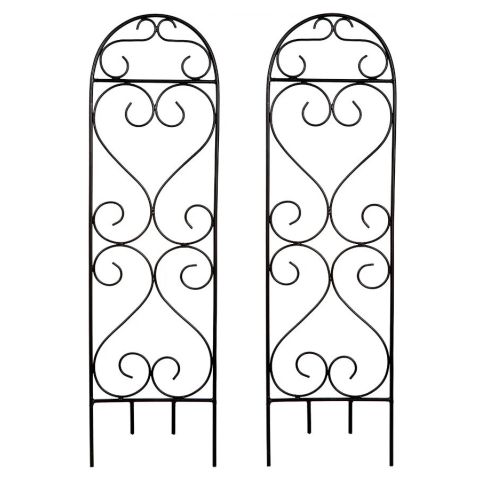 Hosley Set of 2, Scroll Planter Trellis 27 Inch High
