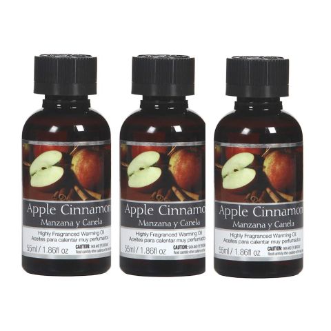 Hosley's Set of 3, 55 ml Apple Cinnamon Fragrance Warming Oils