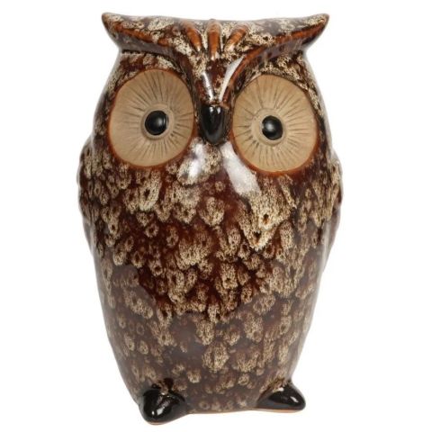 Hosley Ceramic Farmhouse Owl Vase