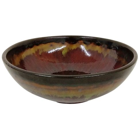 Hosley 9 Inch Diameter Multi Colored Ceramic Bowl