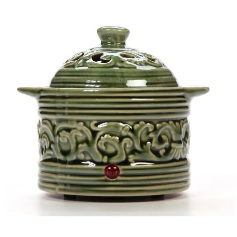 Hosley Green Electric Potpourri Warmer in Gift Box - 120V / 60Hz / 13W