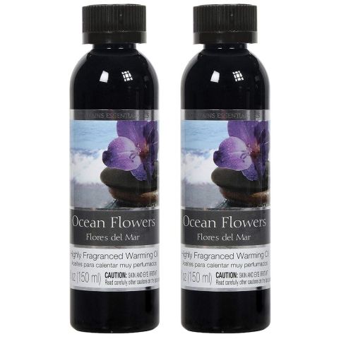 Hosley's Set of 2, 5 oz. Ocean Flowers Fragrance Warming Oils