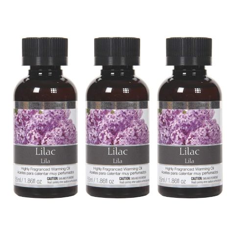Hosley Set of 3, 55 ml Lilac Fragrance Warming Oils