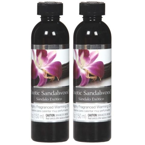  Hosley's Set of 2, 5 oz Exotic Sandalwood Fragrance Warming Oils