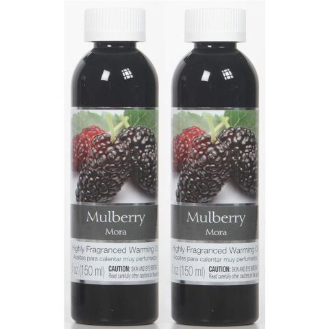 Hosley Set of 2, 5 oz. Mulberry Fragrance Warming Oils