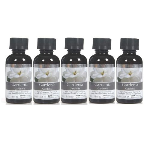 Hosley Set of 5, 55 ml Gardenia Fragrance Warming Oils 