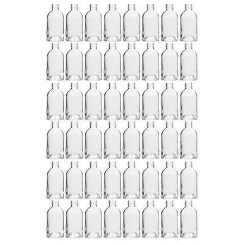 Hosley Set of 48,  Glass Boston Round Style Diffuser Bottles 85 Milliliter (Bottles Only/ No Caps)
