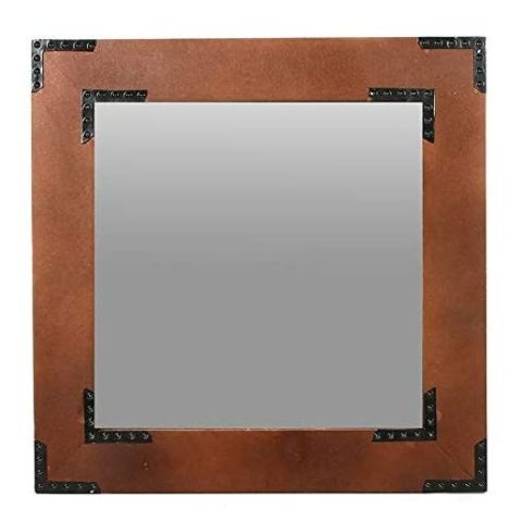 Hosley Wooden Frame Mirror - 20 Inch High