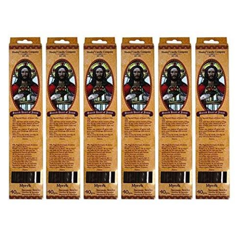Hosley Set of 6, Myrrh Fragrance Incense Sticks - 240 Sticks