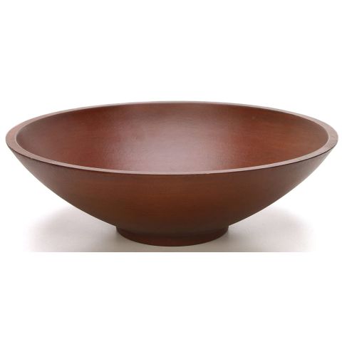 Hosley Wood Finish Decorator Bowl - 11.8 Inch Diameter