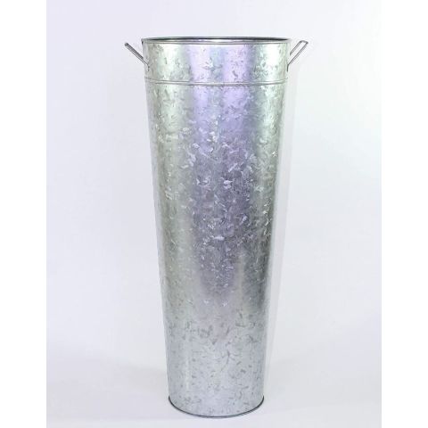 Hosley Galvanized French Bucket w/Handles -  22'' High