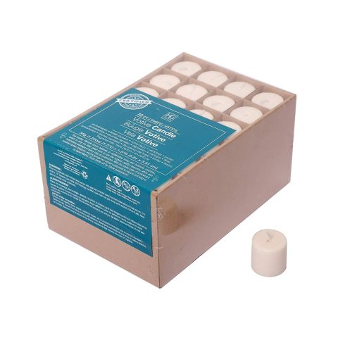 Hosley's Set of 72 Unscented Ivory Votive Candles