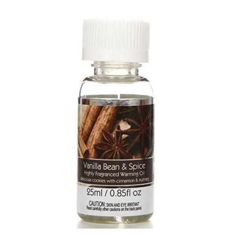 Hosley Set of 6, 25 ml Premium Grade Concentrated Vanilla Bean Spice Scented Warming Oil