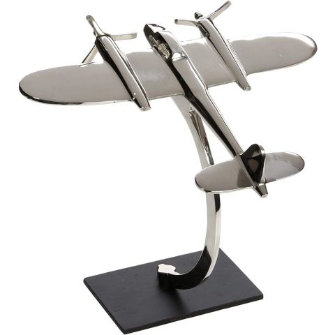 Hosley Mid-Century Modern Decorative Tabletop Sculpture Plane