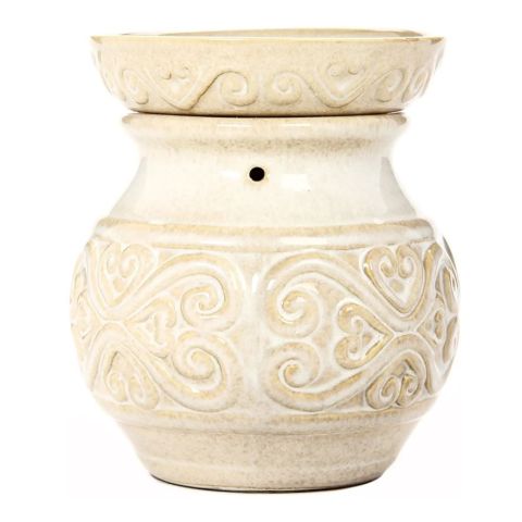 Hosley Cream Ceramic Electric Wax Warmer - 120V / 60Hz / 25W