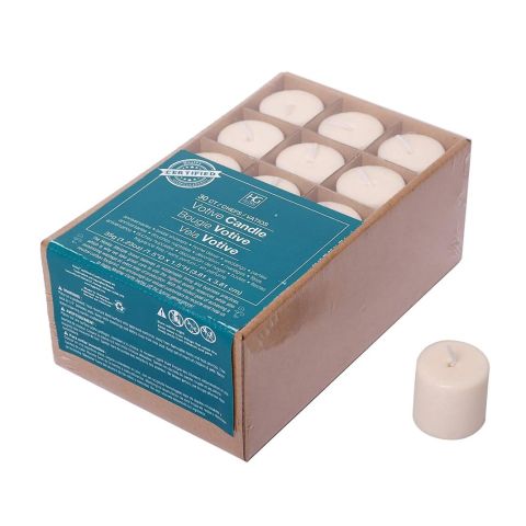 Hosley's Set of 30 Ivory Unscented Votive Candles