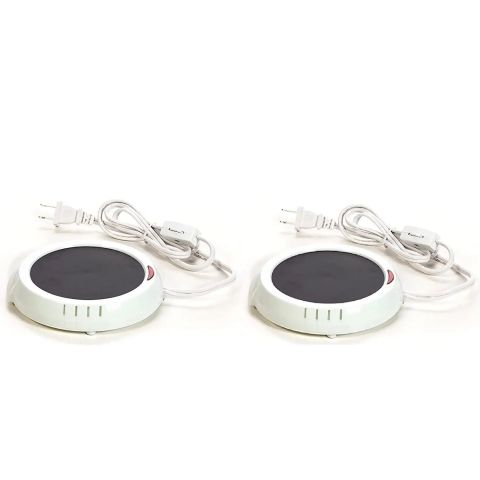 Hosley Set of 2, White Electric Candle Warmer - 120V / 60Hz / 17W