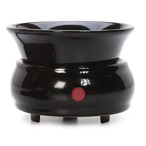 Hosley Black Ceramic Electric Wax Warmer - 120V / 60Hz / 24W