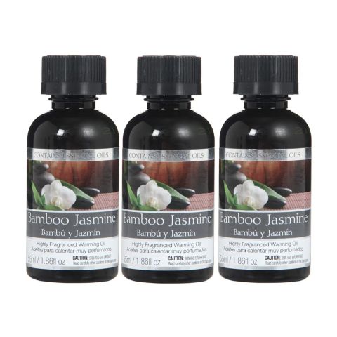 Hosley's Set of 3, 55 ml Bamboo Jasmine Fragrance Warming Oils