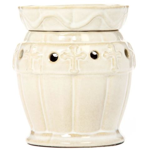 Hosley's Ivory Ceramic Electric Fragrance Warmer - 120V / 60Hz / 25W