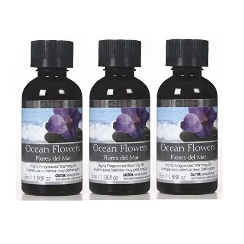 Hosley's Set of 3, 55 ml Ocean Flowers Fragrance Warming Oils