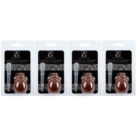 Hosley Set of 4, Terracotta Diffuser Bottles