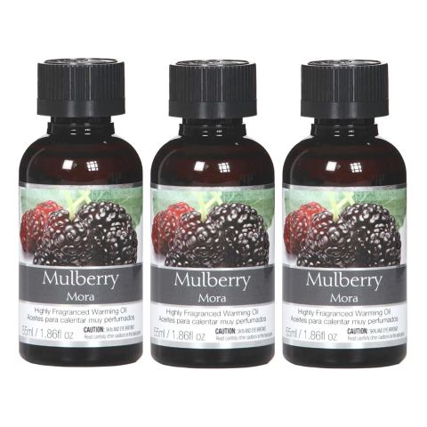 Hosley's Set of 3, 55 ml Mulberry Fragrance Warming Oils