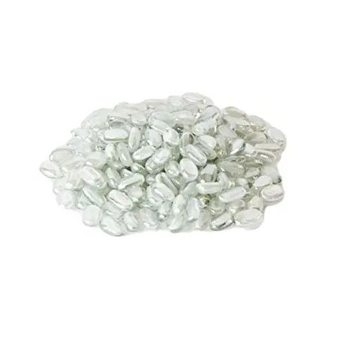 Hosley White Opaque Glass Floral Vase Beads Extra Large Bag 500 Gram