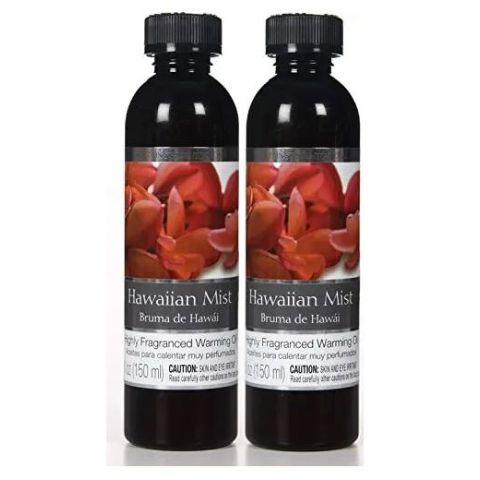 Hosley's Set of 2, 5 oz Tropical Hawaiian Mist Fragrance Warming Oils