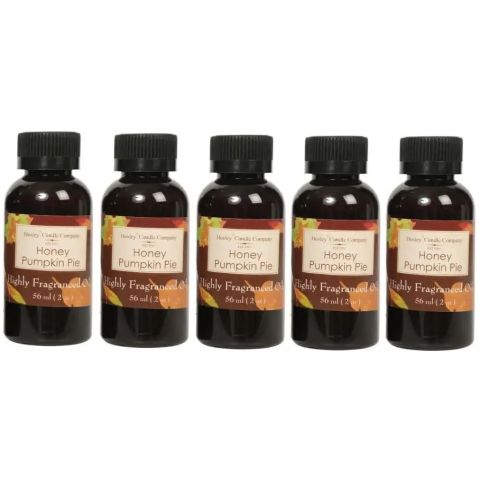 Hosley Set of 5, 56 ml 1.86 fl oz Premium Honey Pumpkin Pie Fragrance Warming Oils