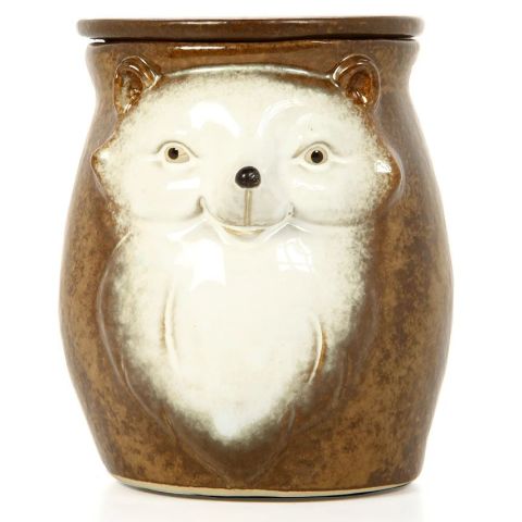 Hosley Brown Electric Woodland Animal Ceramic Oil Warmer - 120V / 60Hz / 25W