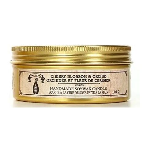 Hosley Cherry Blossom Floral Scent Survival Candle Metal Tin Filled