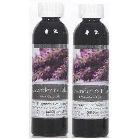 Hosley Set of 2, 5 oz. Lavender and Lilac Fragrance Warming Oils
