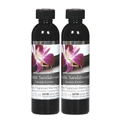 Hosley Set of 2, 5 oz. Exotic Sandalwood Fragrance Warming Oils