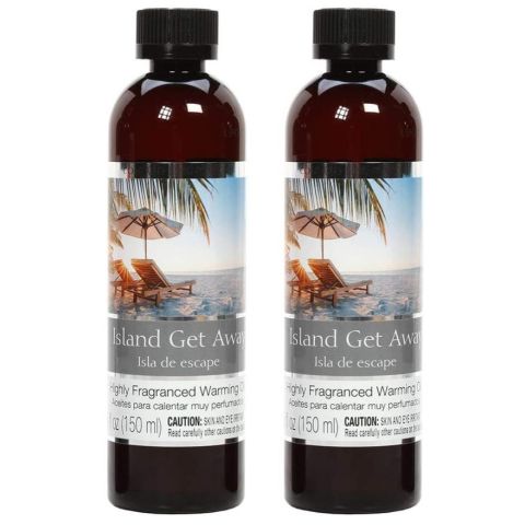 Hosley Set of 2, 5 oz. Island Getaway Fragrance Warming Oils