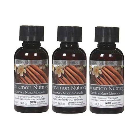 Hosley's Set of 3, 55 ml Cinnamon Nutmeg Fragrance Warming Oils