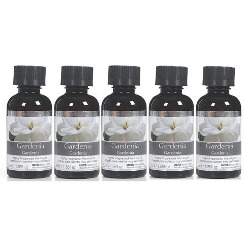 Hosley's Set of 5, 55 ml Premium Gardenia Scented Warming Oils