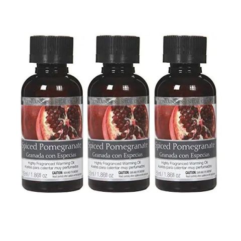 Hosley's Set of 3, 55 ml Spiced Pomegranate Fragrance Warming Oils