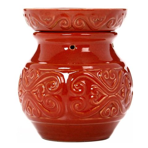 Hosley 6" High Red Ceramic Electric Warmer - 120V / 60Hz / 25W